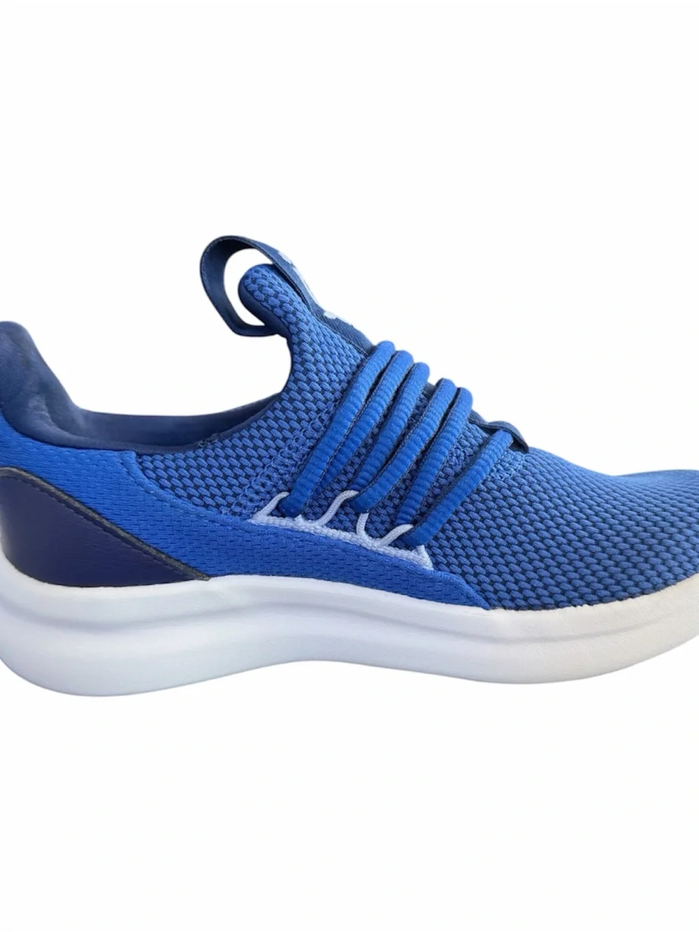 Adidas Cloudfoam Lite Racer Adapt 7.0 Kids' Shoes-Royal Blue/White